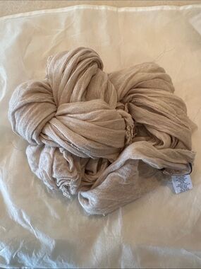 Vince Light Beige Scarf - Neutral Wrap